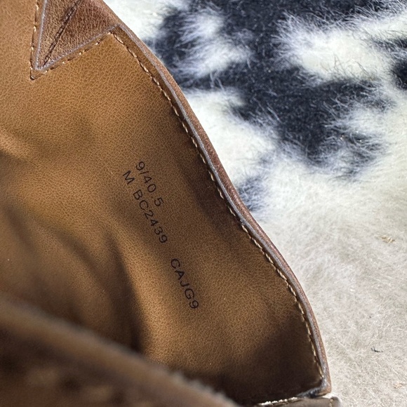 BOC Concept Women’s Brown Y2K Leather Slip On Heeled Clogs Size 9 - Picture 7 of 8